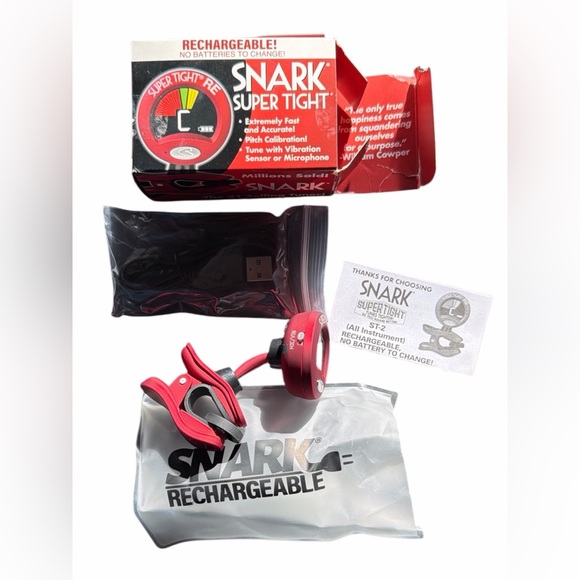Snark Other - NWOT Snark ST-2 Super Tight Rechargeable Clip-On Chromatic Tuner